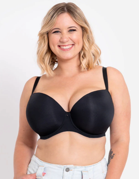 Бюстгальтер Curvy Kate Smoothie T-Shirt Plunge Moulded Bra (Black)