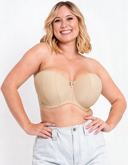 Бюстгальтер Curvy Kate Luxe Strapless Bra (Latte)