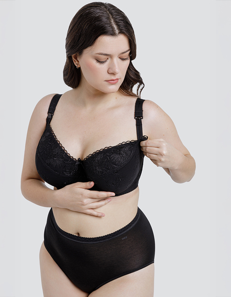 Бюстгальтер для кормления Nessa Mamma Soft Bra (Black)
