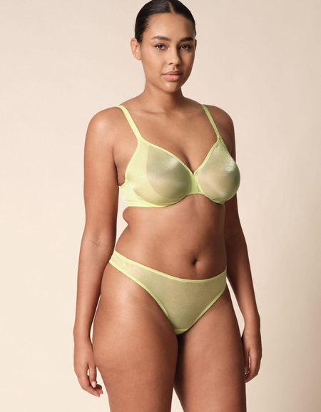Бюстгальтер Gossard Glossies Sheer Bra (Sunny Lime)