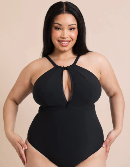 Купальник Curvy Kate Zip Tide Non-Wired Multiway Swimsuit (Black)