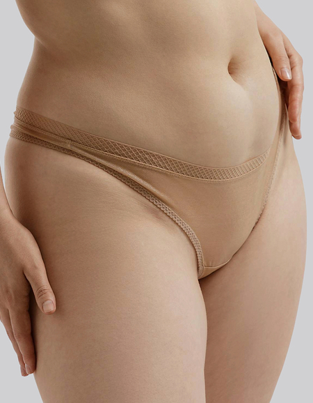 Трусы Gossard Glossies Thong (Nude)