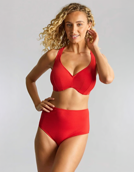 Верх купальника Panache Jennifer Plunge Bikini (Aurora Red)