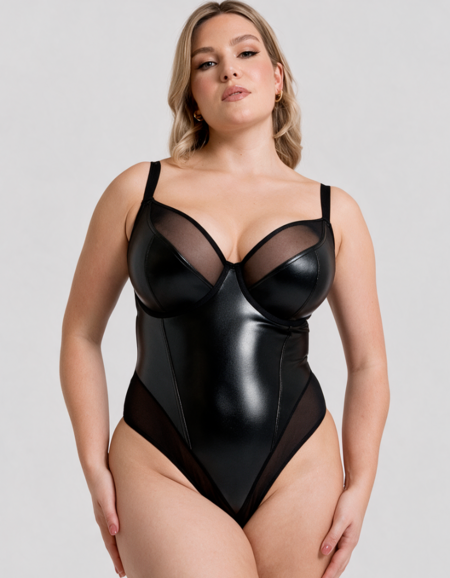 Боди Сurvy Kate Rebelle Plunge Body Suit (Black)