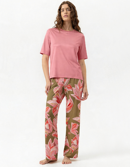 Футболка с брюками Mey Series Flower Whirl (Pink Fern)