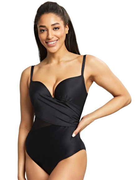 Купальник Panache Serenity Moulded Plunge Swimsuit (Noir)