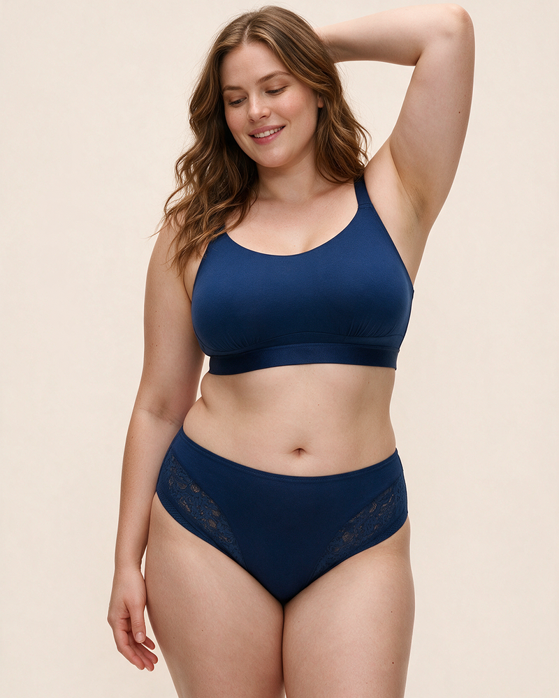 Бюстгальтер Elomi Downtime Non Wired Bralette (French Navy)
