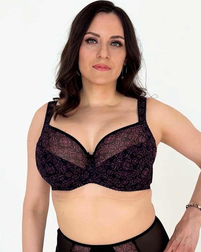 Nessa Omena soft Bra (Violet Flower)