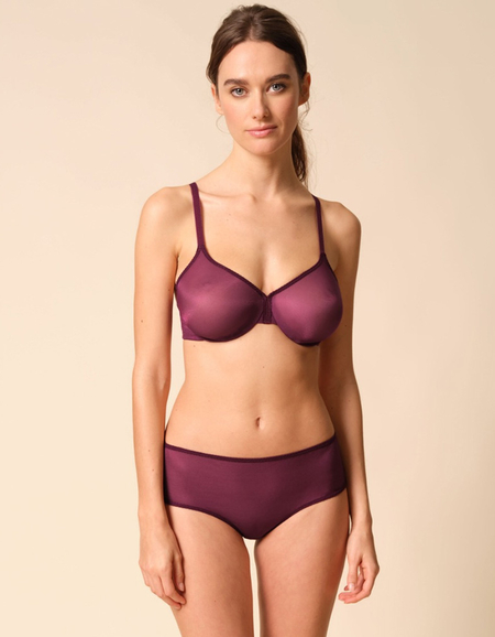 Бюстгальтер Gossard Glossies Sheer Bra (Grape wine)