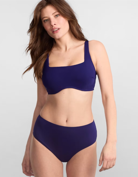 Верх купальника Panache Swim Azzurro Gina Square Neck Crop Top Bikini  (Azzurro Navy)