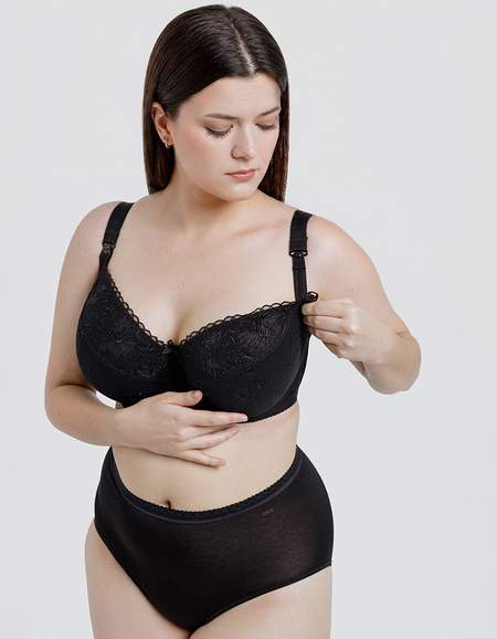 Бюстгальтер для кормления Nessa Mamma Soft Bra (Black)