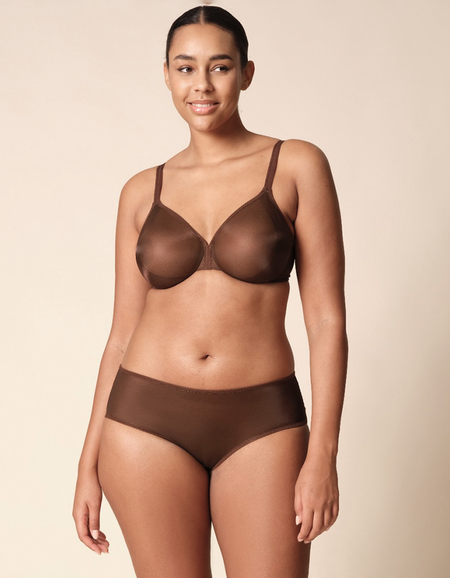 Бюстгальтер Gossard Glossies Sheer Bra (Rich Brown)