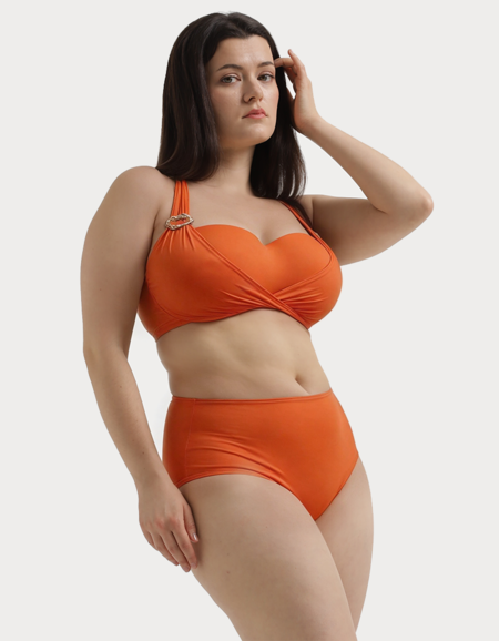 Верх купальника Bip-Bip Plain Color Bandeu Bikini (Orange Uni)