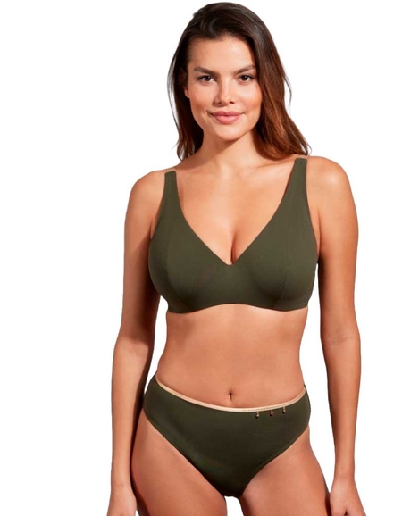 Верх купальника Empreinte Cosmic V-shaped Bikini Top (Lichen)