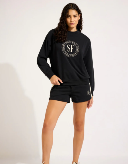 Костюм джемпер с шортами Seafolly Heritage (Black)