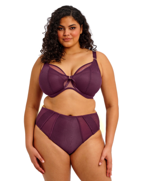 Бюстгальтер Elomi Kintai UW Plunge Bra (Blackberry)