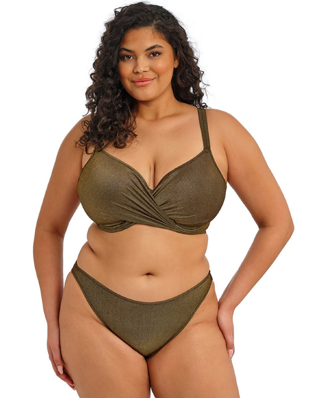 Верх купальника Elomi Sunset Shimmer UW Plunge Bikini Top (Gold Rush)
