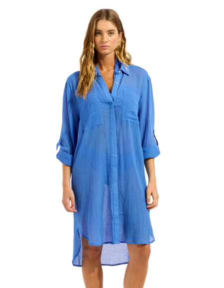 Платье-рубашка Seafolly Beach Edit (Sapphire)