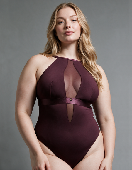 Боди Scantilly Swerve Non-Wired Body (Mulberry Purple)