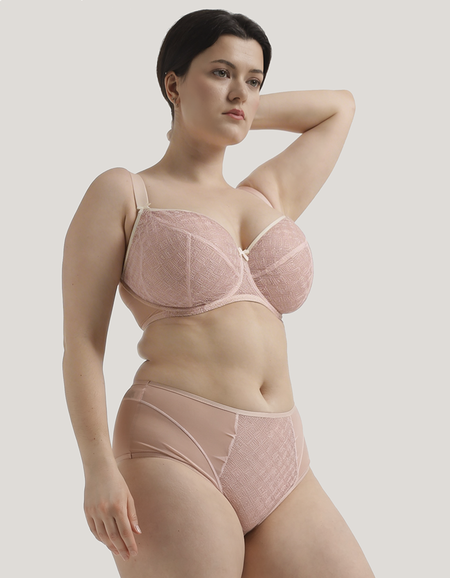 Бюстгальтер Nessa Hanna Soft Bra (Ecru/Powder Pink)