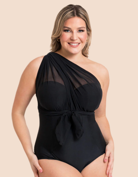 Купальник Curvy Kate Wrapsody Bandeau Swimsuit (Black)