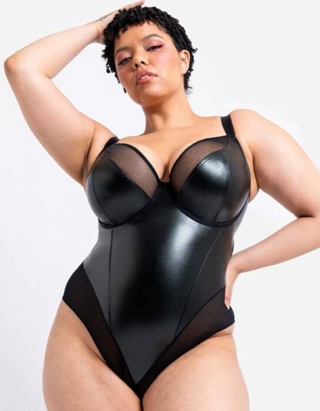 Боди Сurvy Kate Rebelle Plunge Body Suit (Black)