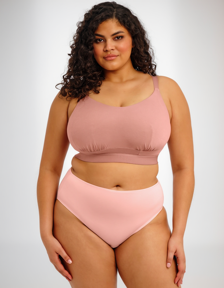 Бюстгальтер Elomi Downtime Non-Wired Bralette Bra (Ash Rose)