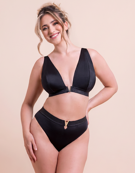 Верх купальника Curvy Kate Siren Seas Non Wired Bikini Top (Black)