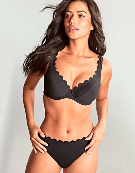 Верх купальника Panache Spirit Lauren Plunge Bikini (Black)