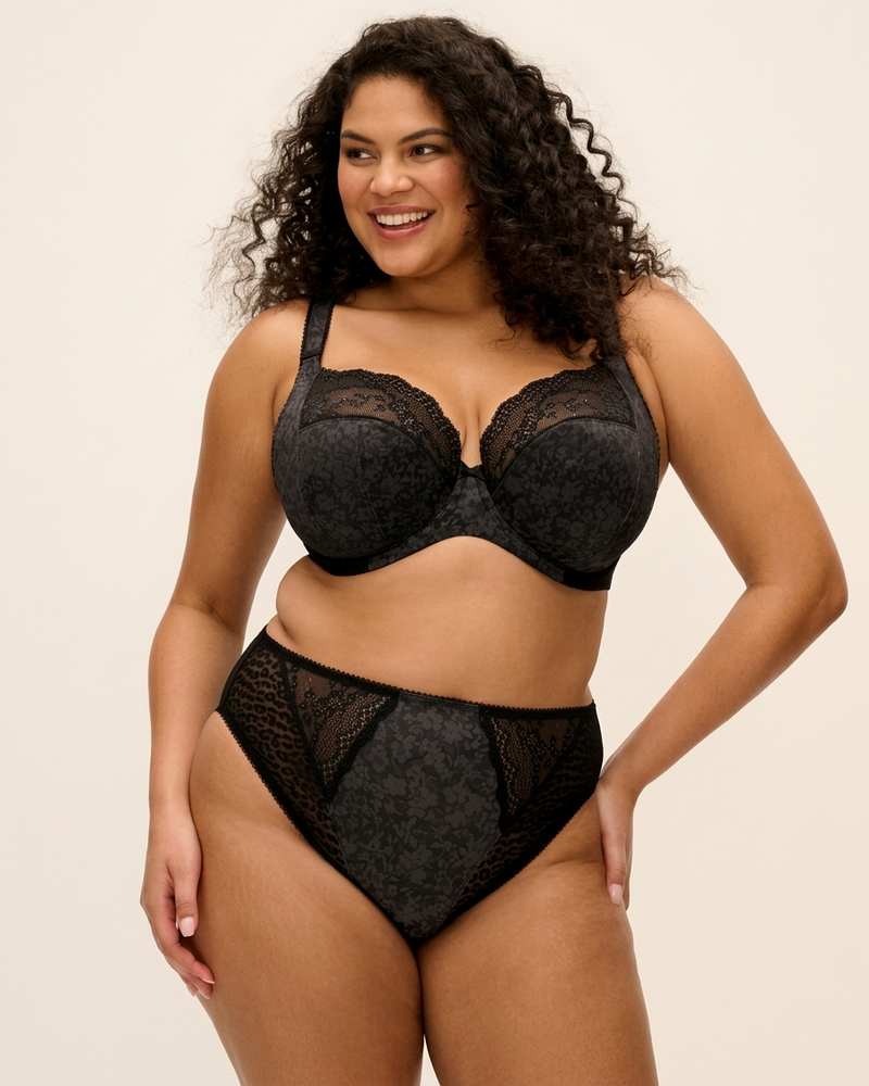 Бюстгальтер Elomi Lucie Plunge Bra (Black)