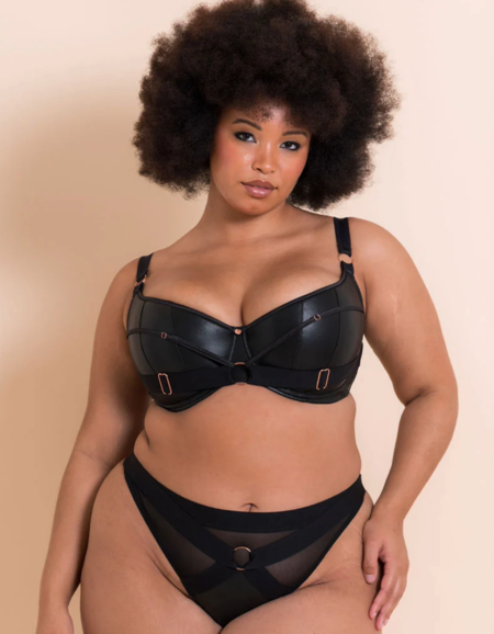 Бюстгальтер Scantilly Harnessed Balcony Bra (Black)