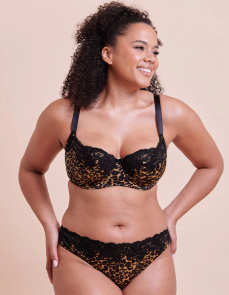 Бюстгальтер Curvy Kate Boost Lace Balcony Bra (Leopard Print)
