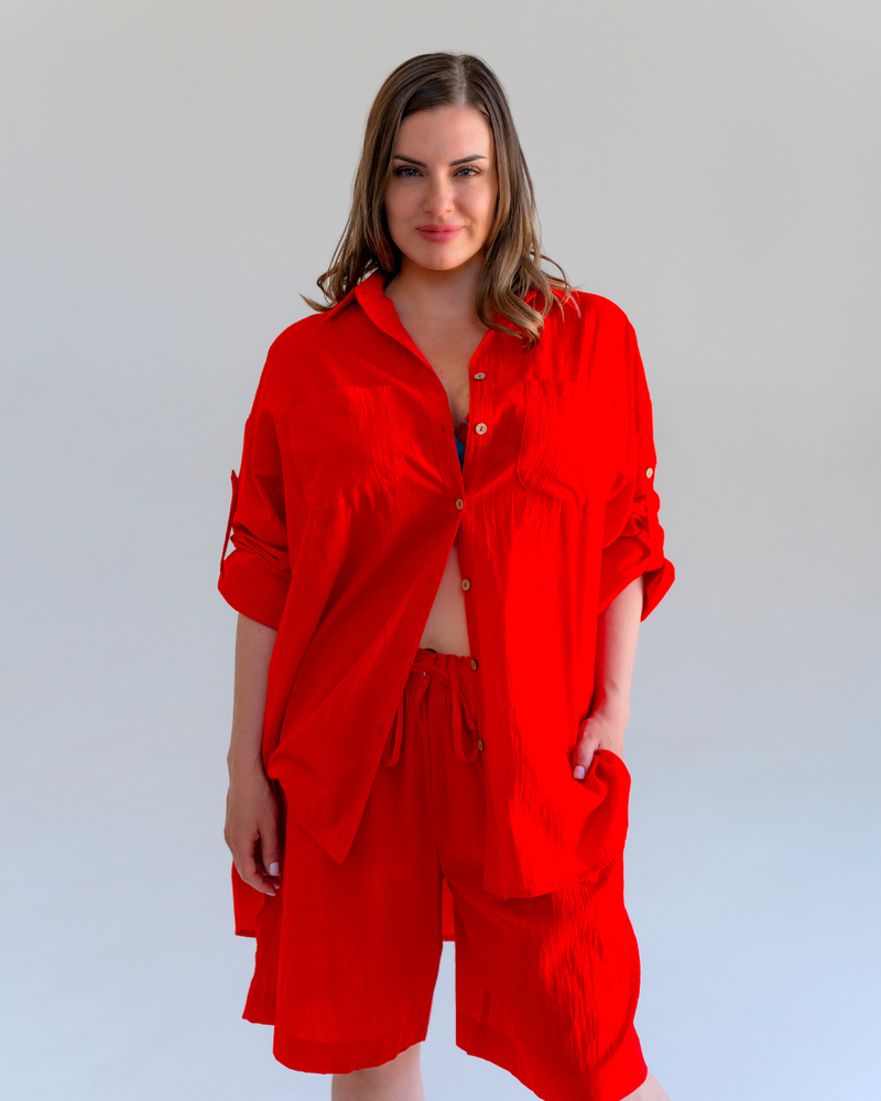 Костюм Julia Gesser Biarritz рубашка с шортами (Fiery Red)