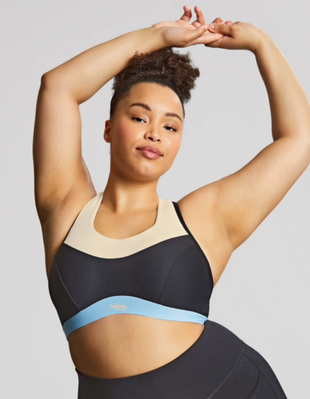 Спортивный бюстгальтер Panache Upbeat Non Padded Sports Bra (Black Chalk)