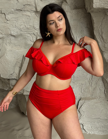 Верх купальника Elomi Plain Sailing UW Plunge Bikini Top (Lava)