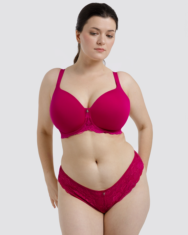 Бюстгальтер Montelle Pure Plus Full Cup T-Shirt Bra (Raspberry)
