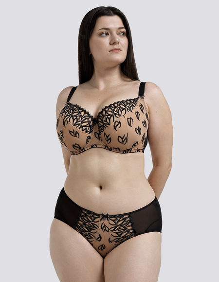 Бюстгальтер Nessa Branna Soft Bra (Black/Beige)
