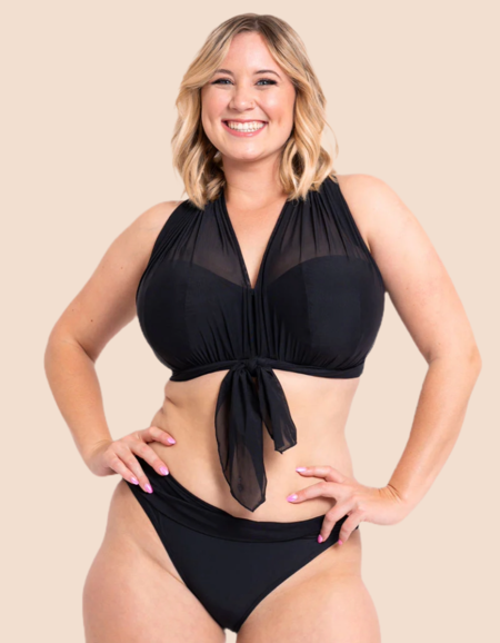 Верх купальника Curvy Kate Wrapsody Bandeau Bikini (Black)