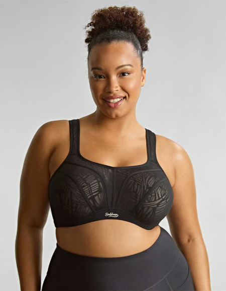Спортивный бюстгальтер Panache Activate Non Padded Sport Bra (Black/Chalk)