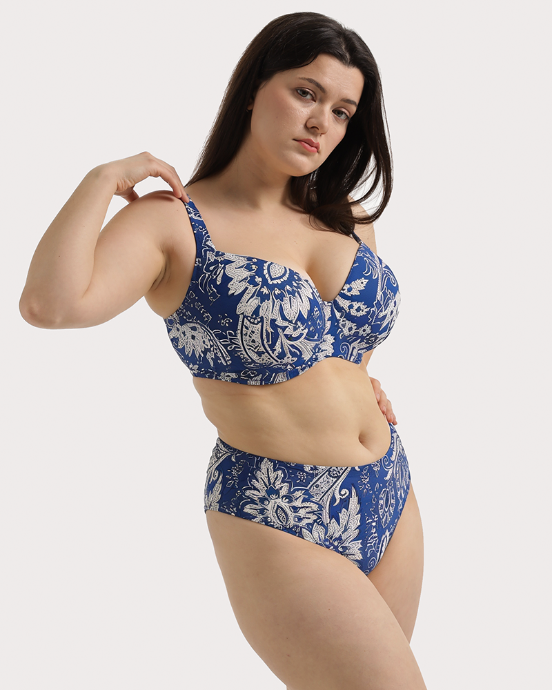 Купальник раздельный Anita Paisley Blossom Style Sibel (Navy)