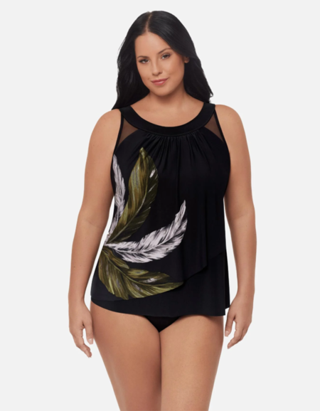 Танкини Miraclesuit Ursula Tankini Top (W) (Black/Multi)