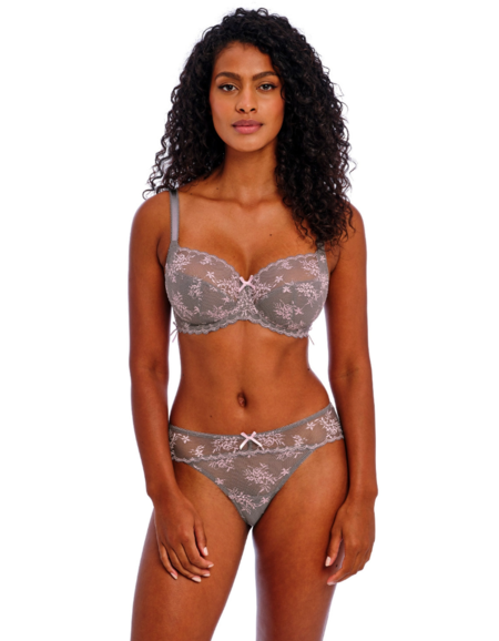 Бюстгальтер Freya Offbeat Decadence Side Support Bra (Grey/Pink)